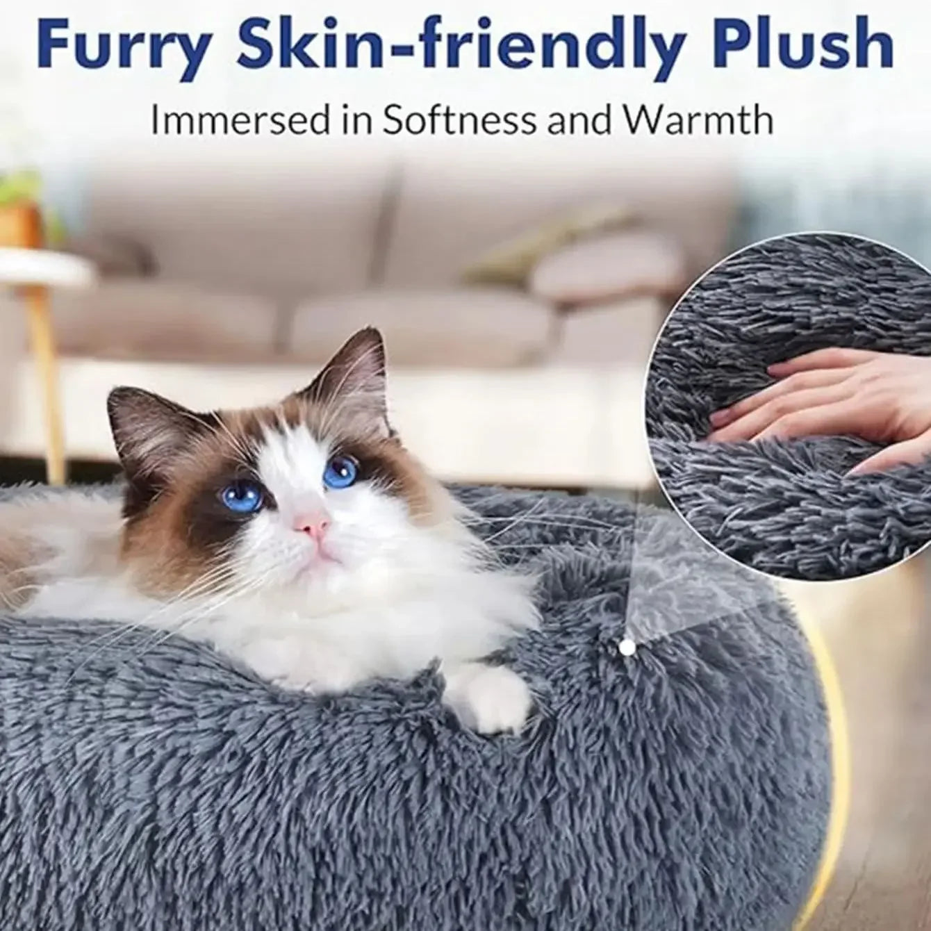 Furry's Round Pet Bed