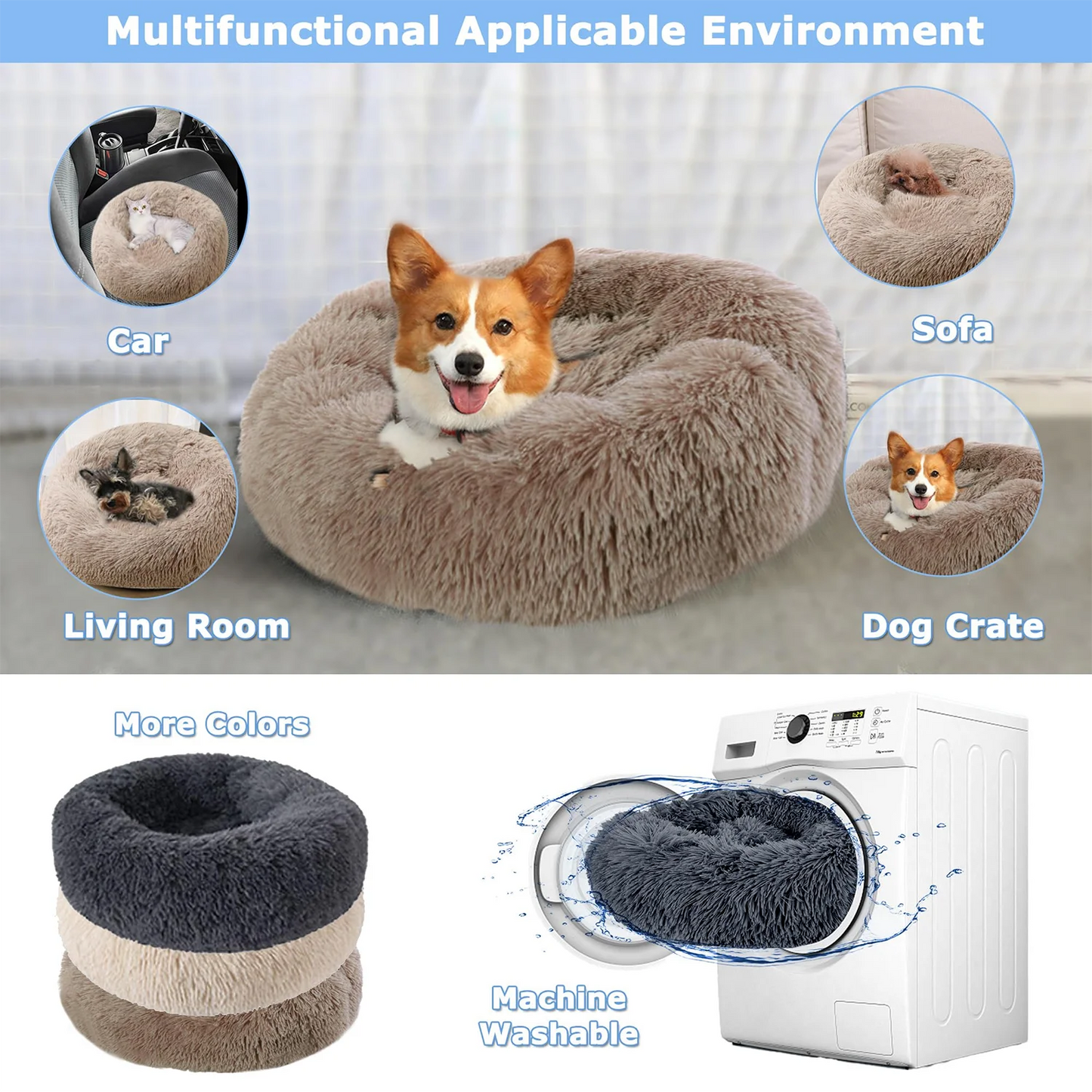 Furry's Round Pet Bed